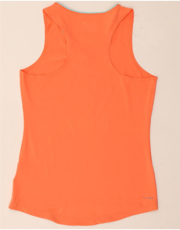 Reebok Damen Weste Top UK 12/14 Medium Orange Polyester