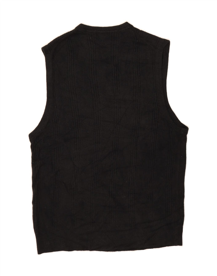 DOCKERS Mens Vest Tank Top XL Black Acrylic Vintage Dockers and Second-Hand Dockers from Messina Hembry 
