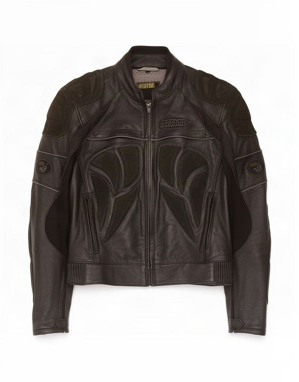 Streetfighter Chaqueta de cuero para hombre IT 48 Medium Black