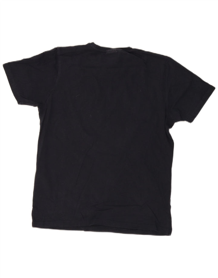 ELLESSE Mens T-Shirt Top Large Navy Blue Cotton