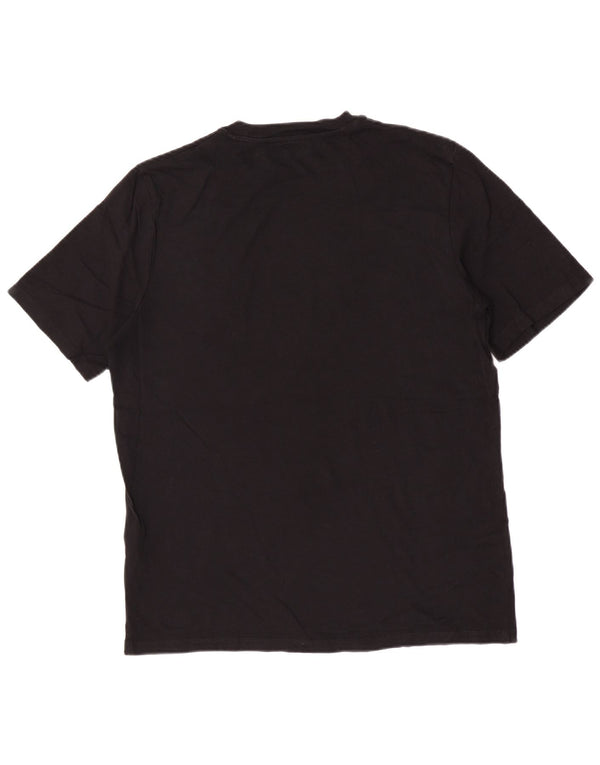 Jack & Jones Herre Premium Grafisk T-Shirt Top XL Sort Bomuld