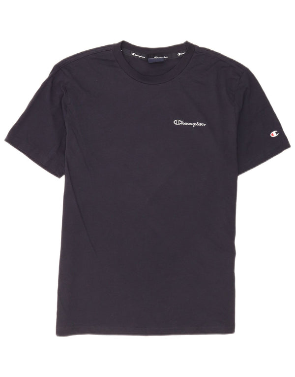 T-shirt da uomo Champion Top Small in cotone blu navy