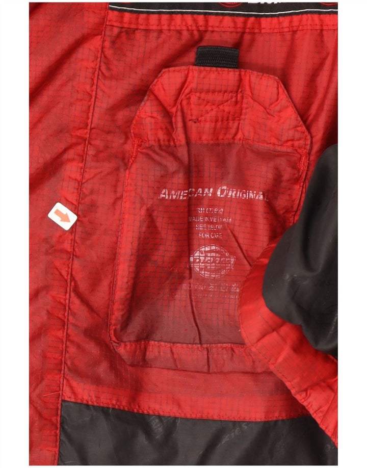 Dickies Giacca imbottita con cappuccio da uomo UK 38 Nylon color block rosso medio