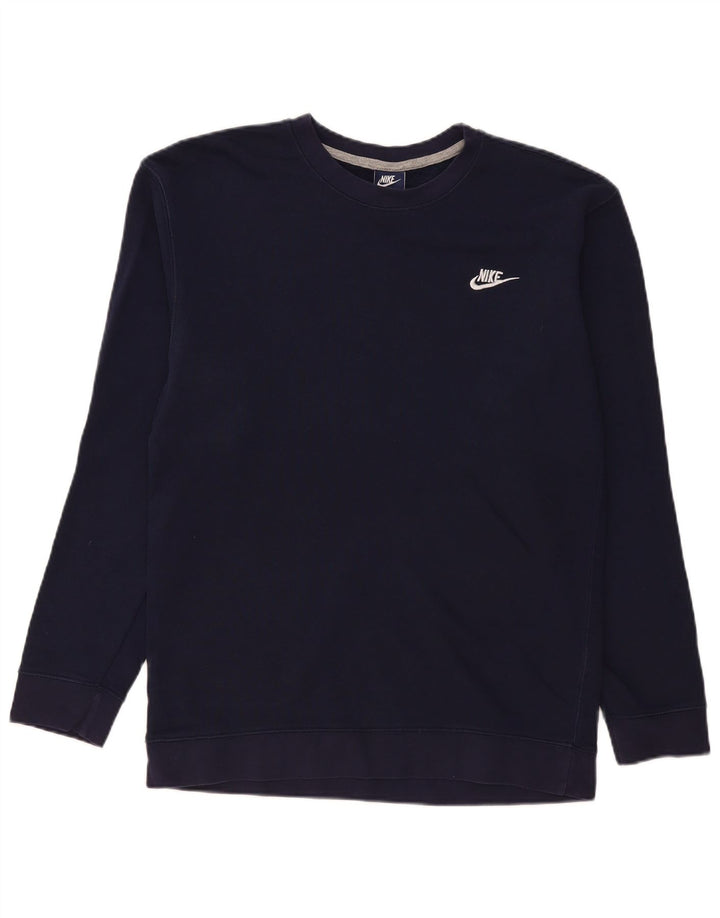 Ανδρικό φούτερ Nike Jumper με μεγάλο μπλε ναυτικό βαμβακερό χρώμα
