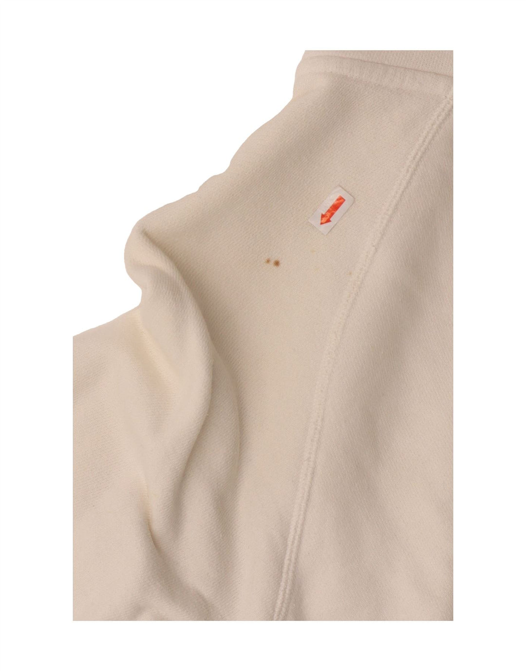 NIKE Womens Zip Hoodie Sweater UK 14 Medium White Cotton Vintage Nike and Second-Hand Nike from Messina Hembry 