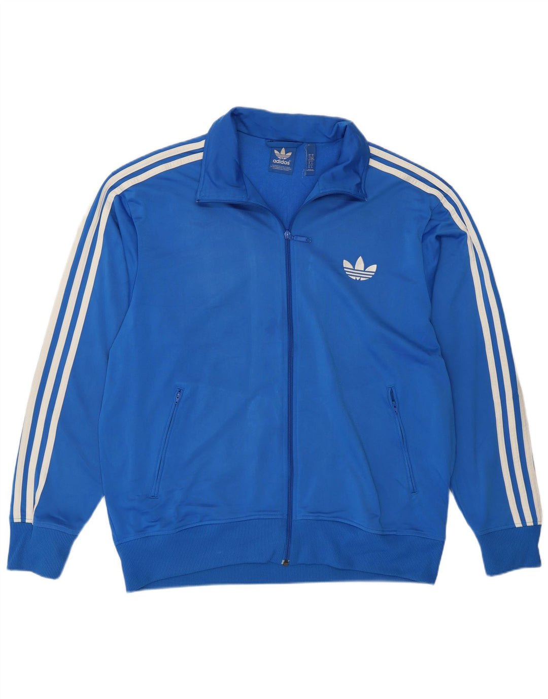 Adidas Mens Tracksuit Top Jacket XL Blue Polyester