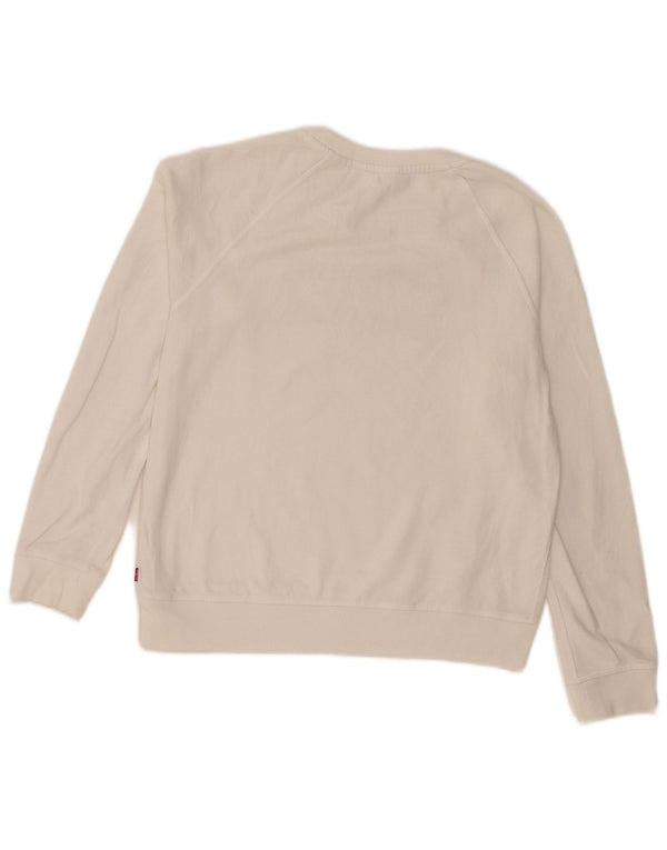Levi's Damen-Sweatshirt mit Grafik-Übergröße, Gr. 10, Größe S, Weiß