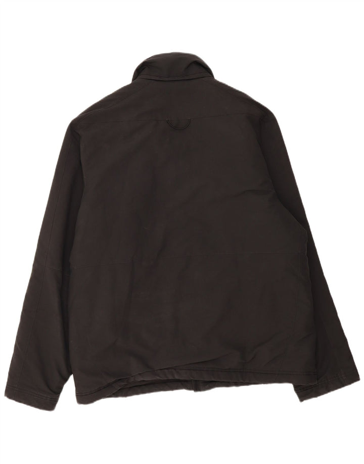 ADIDAS Mens Rain Jacket UK 40 Large Black Polyester