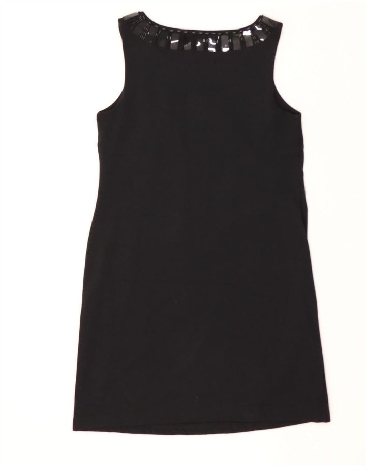 OASIS Womens Sleeveless Sheath Dress UK 14 Medium Black Polyester Classic Vintage Oasis and Second-Hand Oasis from Messina Hembry 