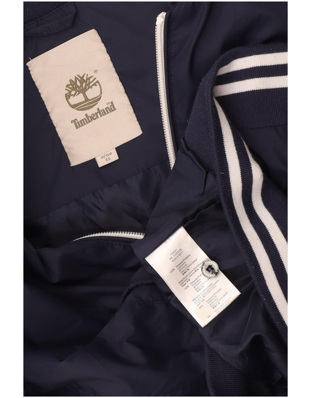 Timberland Boys Bomber Jacket 11-12 år XS Navy Blue Polyester