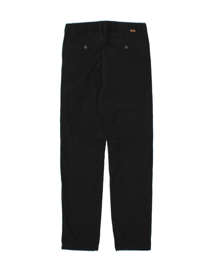 JULES Womens Regular Chino Trousers EU 38 Medium W29 L32 Black Cotton Vintage Jules and Second-Hand Jules from Messina Hembry 