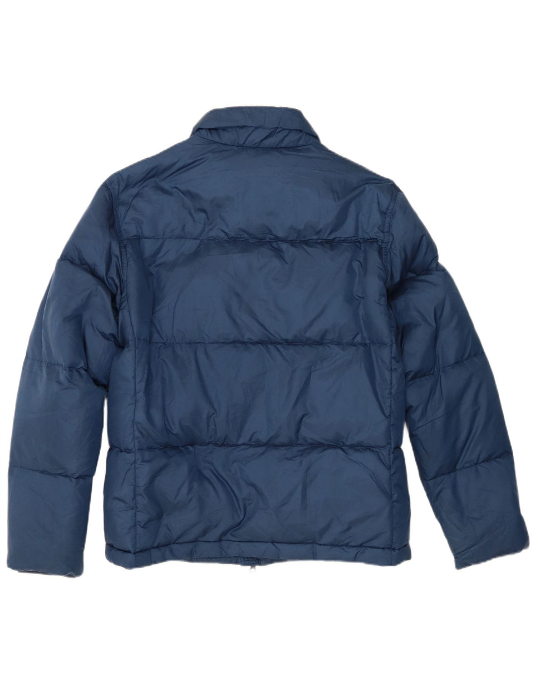 Massimo Dutti Mens Padded Jacket UK 40 Large Navy Blue Polyester
