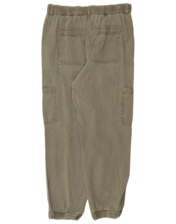 Pantaloni cargo crop pentru femei Marks & Spencer UK 12 Medium W30 L26 Kaki