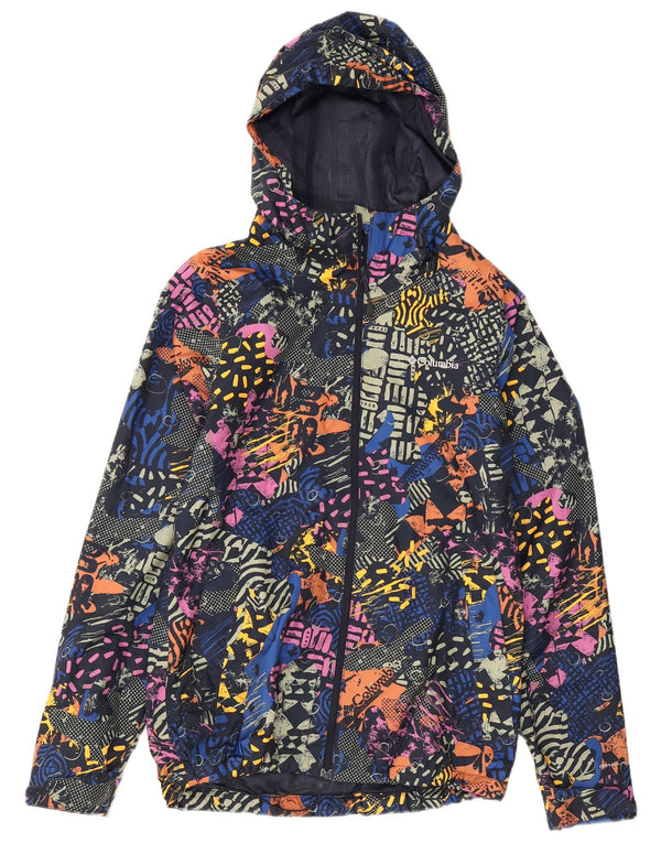 Giacca antipioggia Columbia da donna con motivo astratto UK 10 piccola multicolore