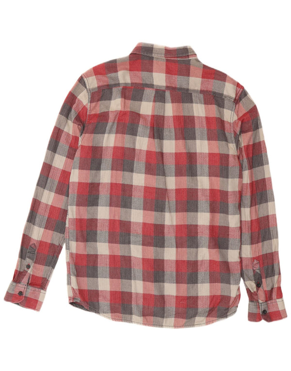 Cămașă de flanel pentru bărbați Vans, bumbac cu carouri mari, roșii