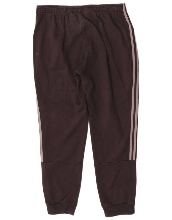 Adidas Mens Tracksuit Trousers Joggers XL Black Cotton