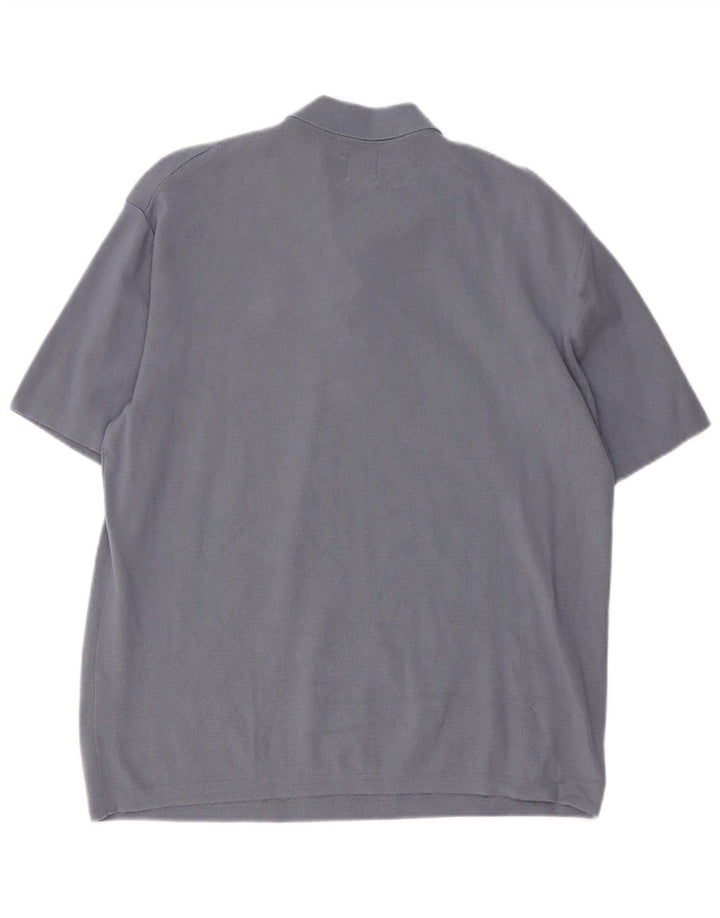 Zara Herren-Poloshirt, große graue Viskose