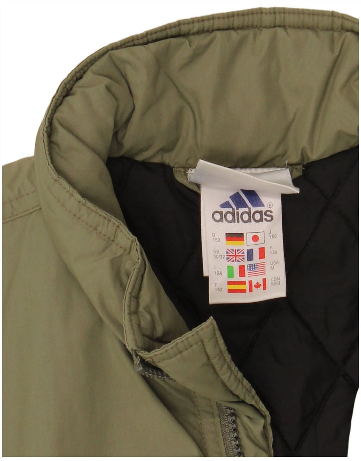Adidas Boys Graphic Padded Coat 11-12 Years Khaki Polyamide