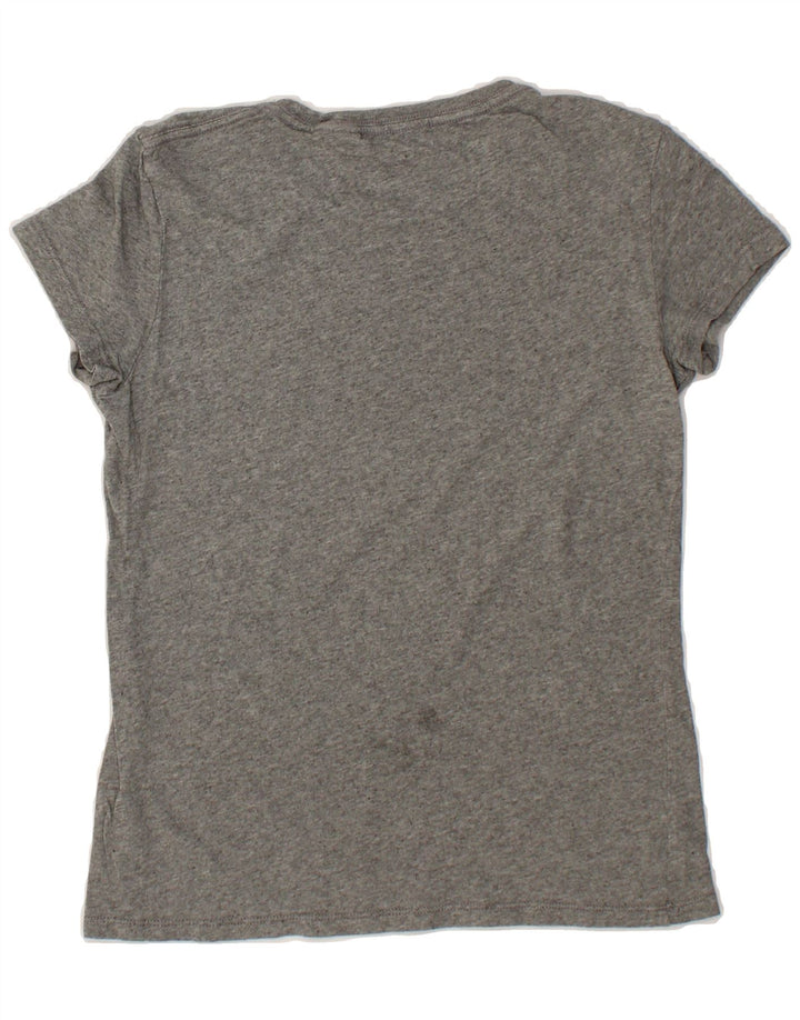 LEVI'S Womens Graphic T-Shirt Top UK 10 Small Grey Vintage Levi's and Second-Hand Levi's from Messina Hembry 