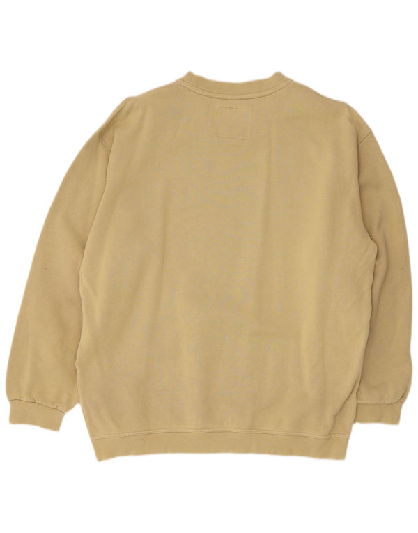 Murphy & Nye Mens Graphic Sweatshirt Jumper Medium Khaki Cotton