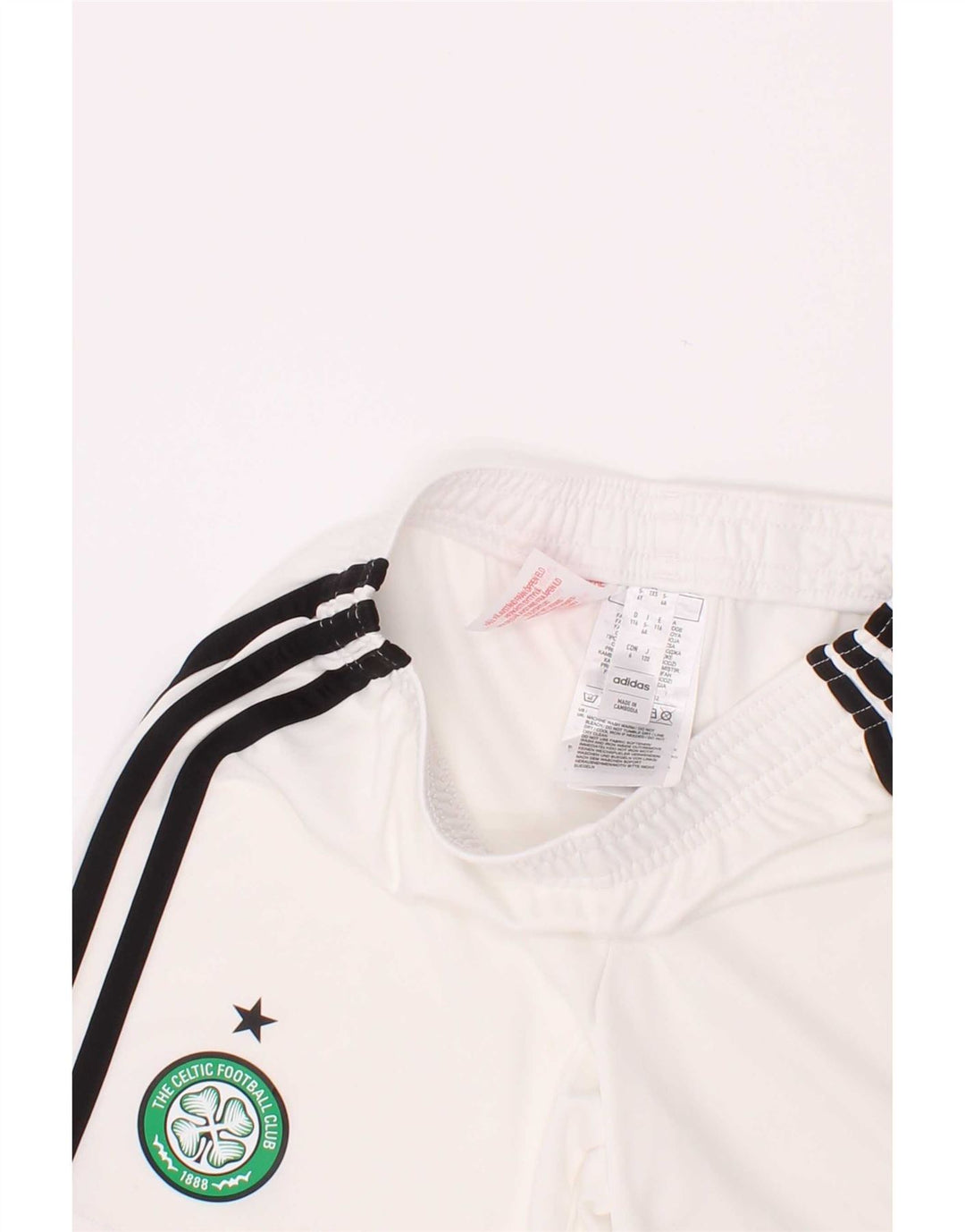 Adidas Boys Boston Celtics Sport Shorts 5-6 Years White Polyester