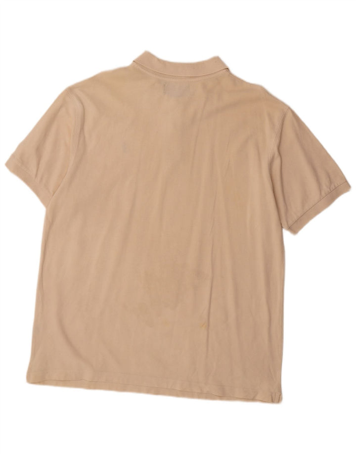 MARLBORO CLASSICS Mens Polo Shirt 2XL Beige Cotton