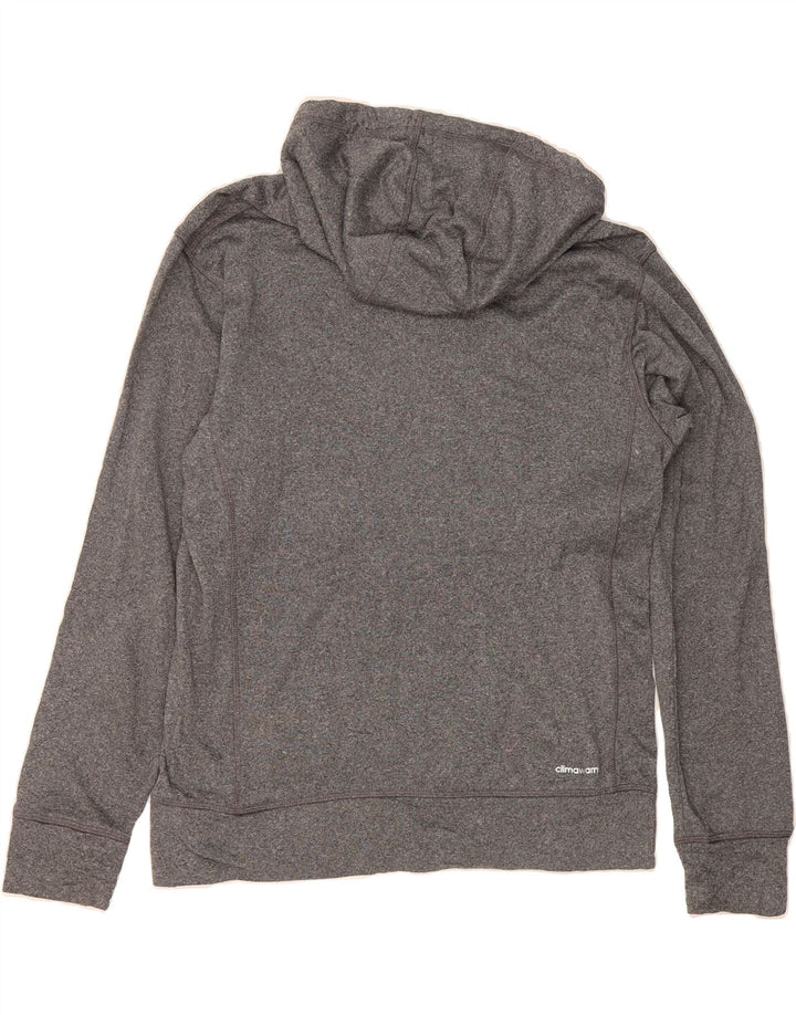 ADIDAS Mens Climawarm Hoodie Jumper Medium Grey Polyester Vintage Adidas and Second-Hand Adidas from Messina Hembry 