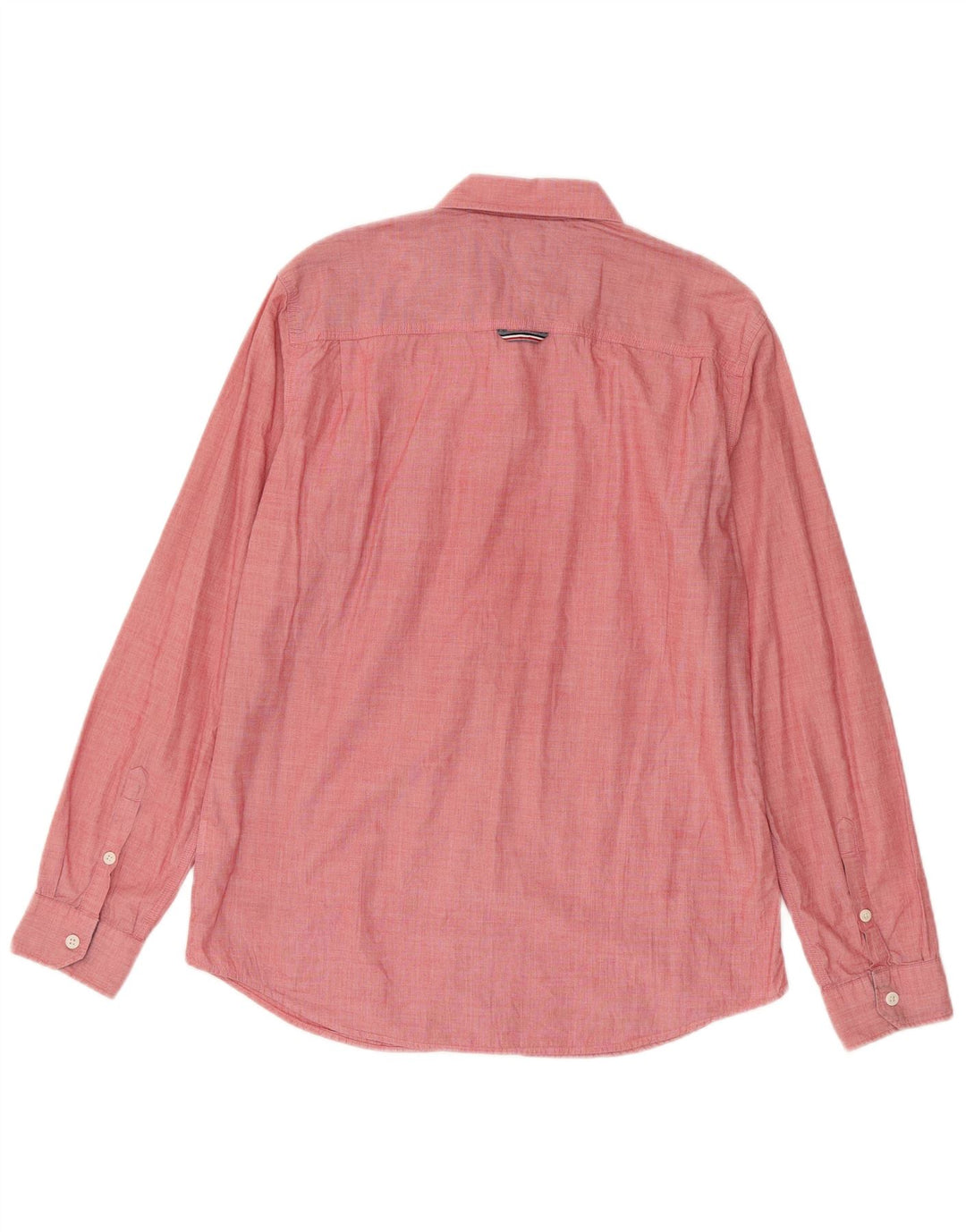 Tommy Hilfiger Mens Regular Fit Shirt Large Pink Cotton