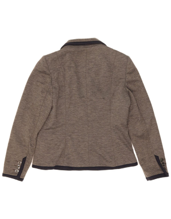 Marks & Spencer Veste blazer autographe à 2 boutons pour femme UK 12 Gris moyen