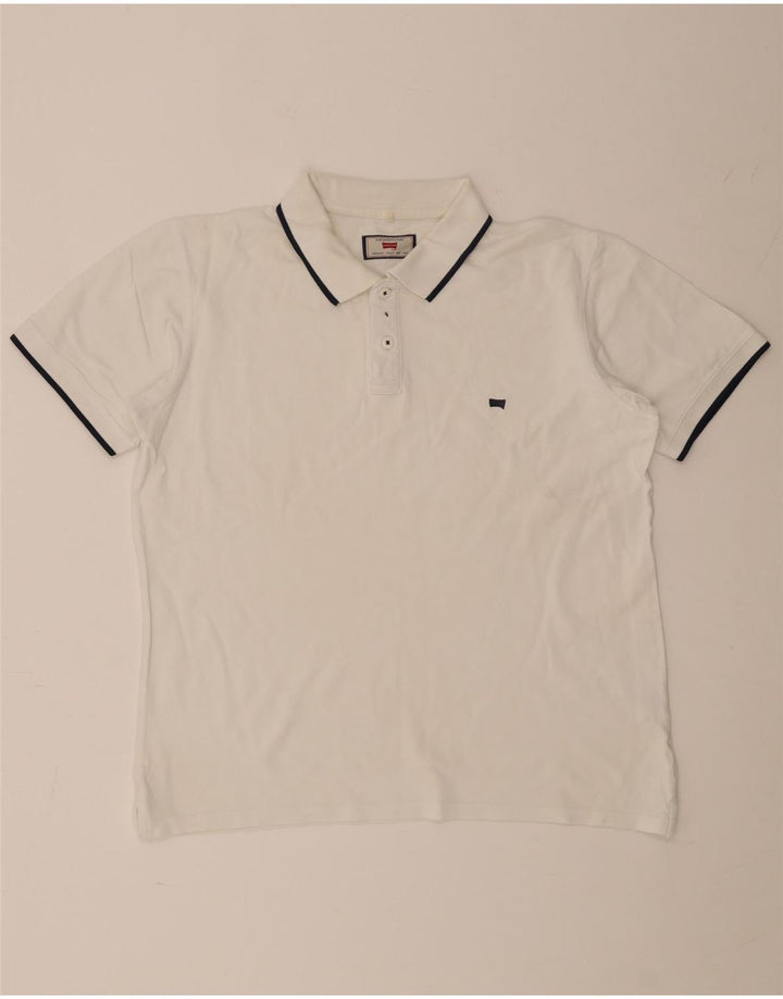 Carrera Mens Regular Fit Polo Shirt XL White Striped