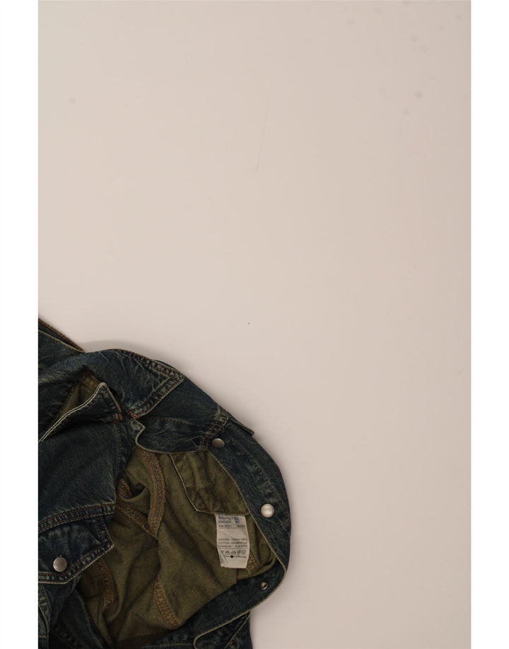 BENETTON Boys Denim Jacket 11-12 Years XL Blue Cotton Vintage Benetton and Second-Hand Benetton from Messina Hembry 