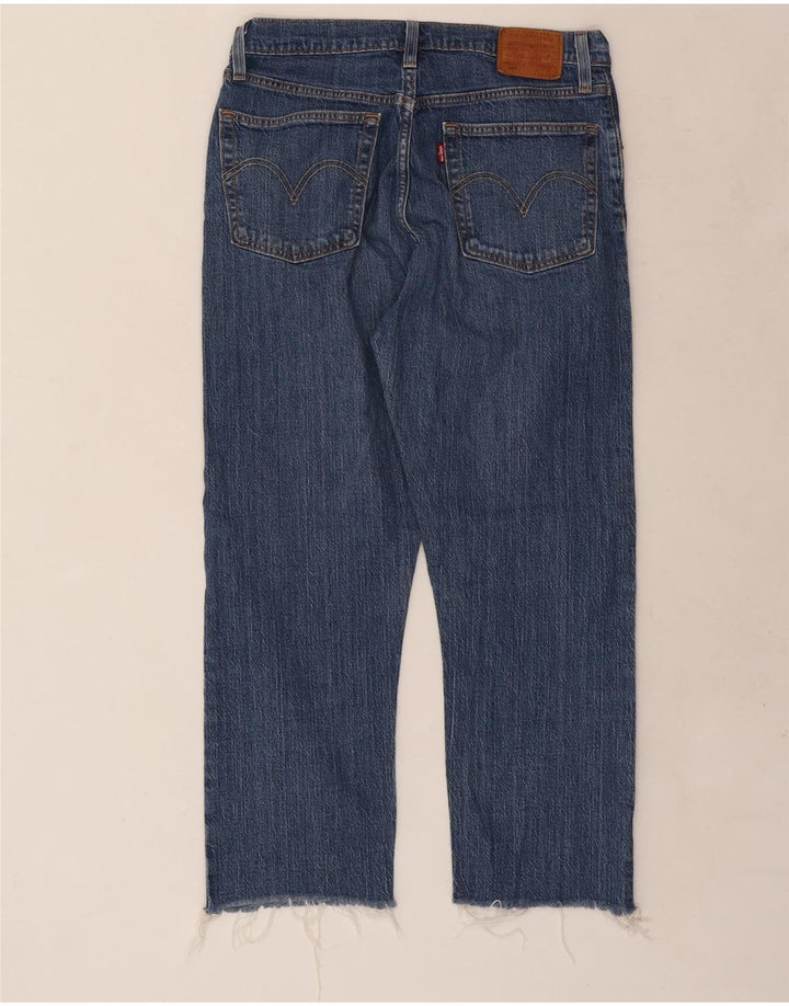 LEVI'S Womens 501 Straight Jeans W30 L23 Blue Cotton