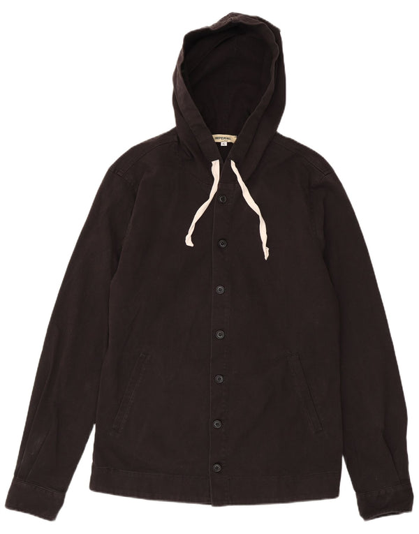 Imperial Mens Hooded Bomber Jacket UK 42 XL Black