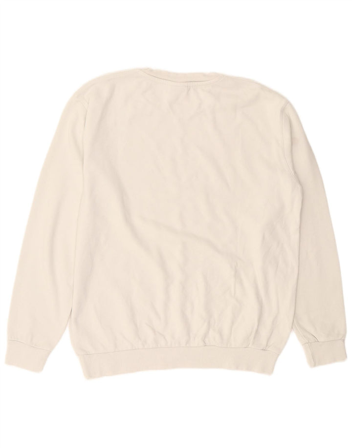 Zara Mens Sweatshirt Jumper Large White