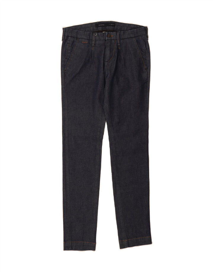 GUESS Mens Slim Jeans W29 L32 Navy Blue Cotton Vintage Guess and Second-Hand Guess from Messina Hembry 