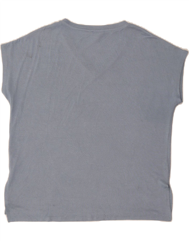 ORVIS Womens Oversized T-Shirt Top UK 16 Large Blue Polyester Vintage Orvis and Second-Hand Orvis from Messina Hembry 