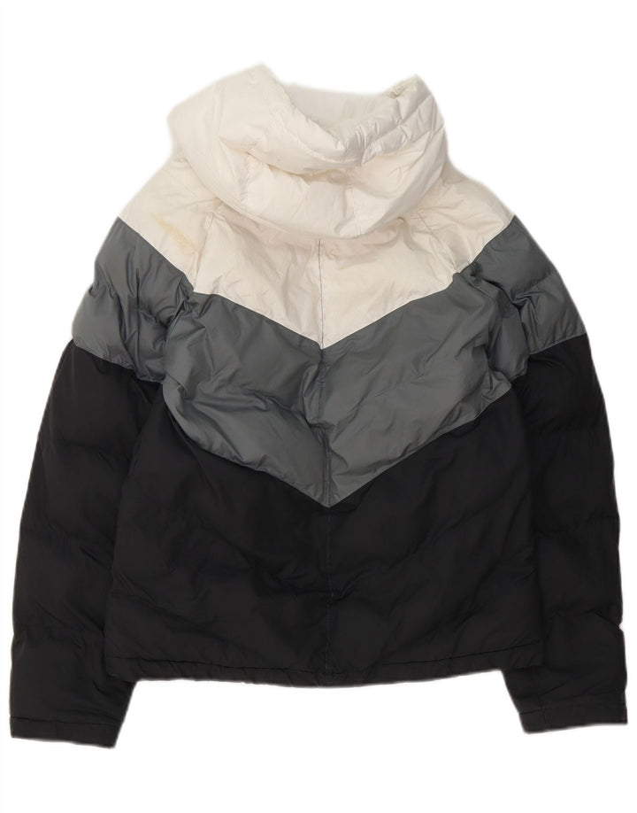 Nike Boys Hooded Padded Jacket 12-13 Years Large Multicoloured Colourblock