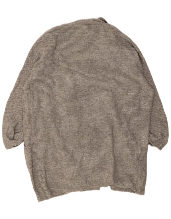Jack Wills Cardigan long à manches 3/4 pour femme Gris moyen UK 12