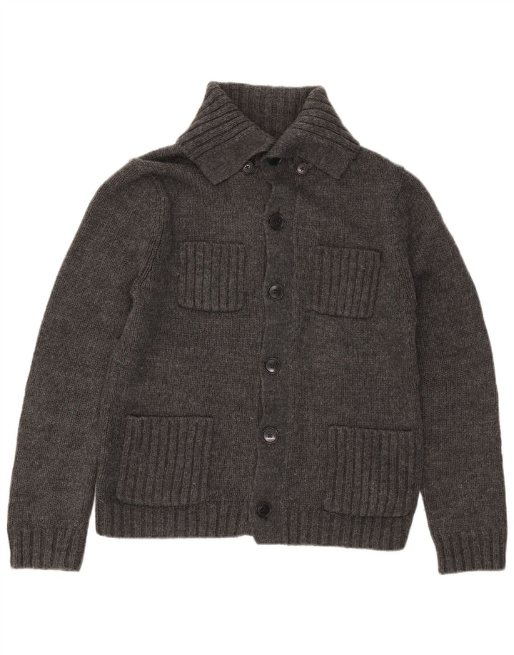 Gap Mens Cardigan Sweater Medium Grey Acrylic