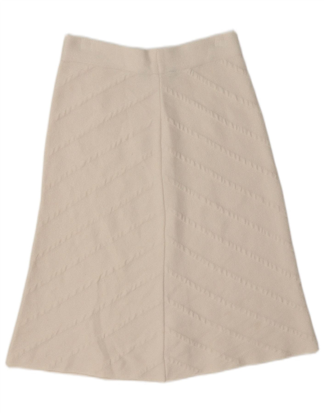 Zara Womens Knit A-Line Skirt Medium W28 Off White