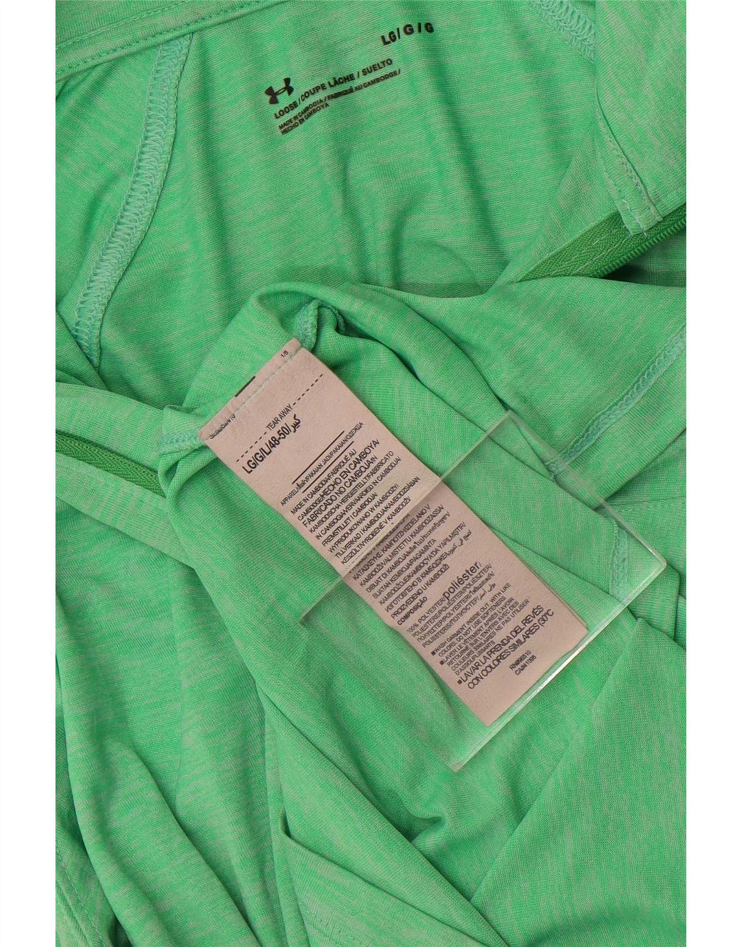 Under Armour Womens Graphic Pullover Tuta da ginnastica Top UK 14 Large Verde