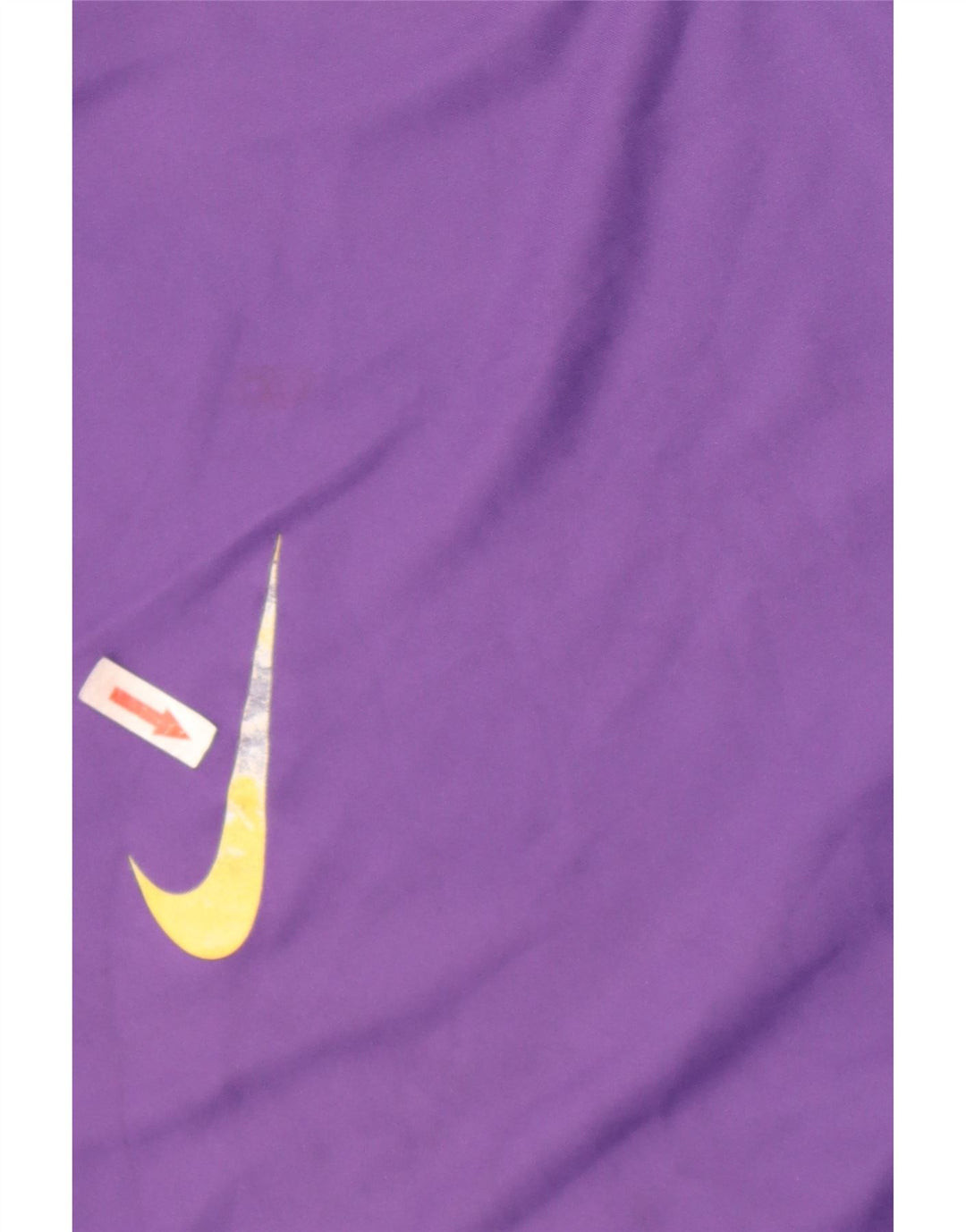 Nike Mens Dri Fit T-Shirt Top Medium Purple Colourblock Polyester