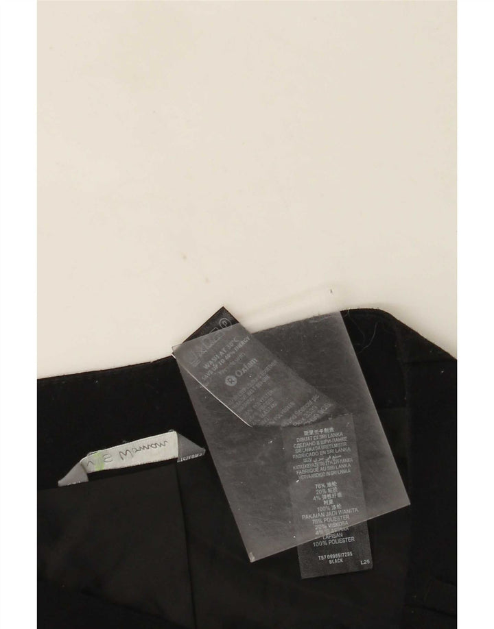 Marks & Spencer Damen Minirock UK 12 Medium W30 Schwarz Polyester