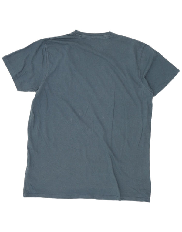 Weird Fish Mens Graphic T-Shirt Top Medium Blue Cotton
