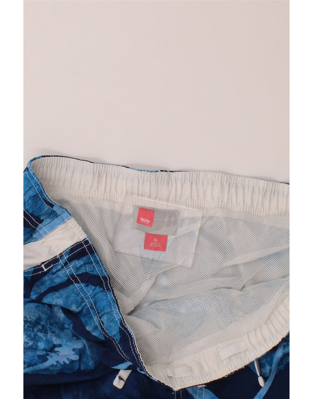 MOSSIMO Mens Swimming Shorts XL Navy Blue Floral Polyester Vintage Mossimo and Second-Hand Mossimo from Messina Hembry 