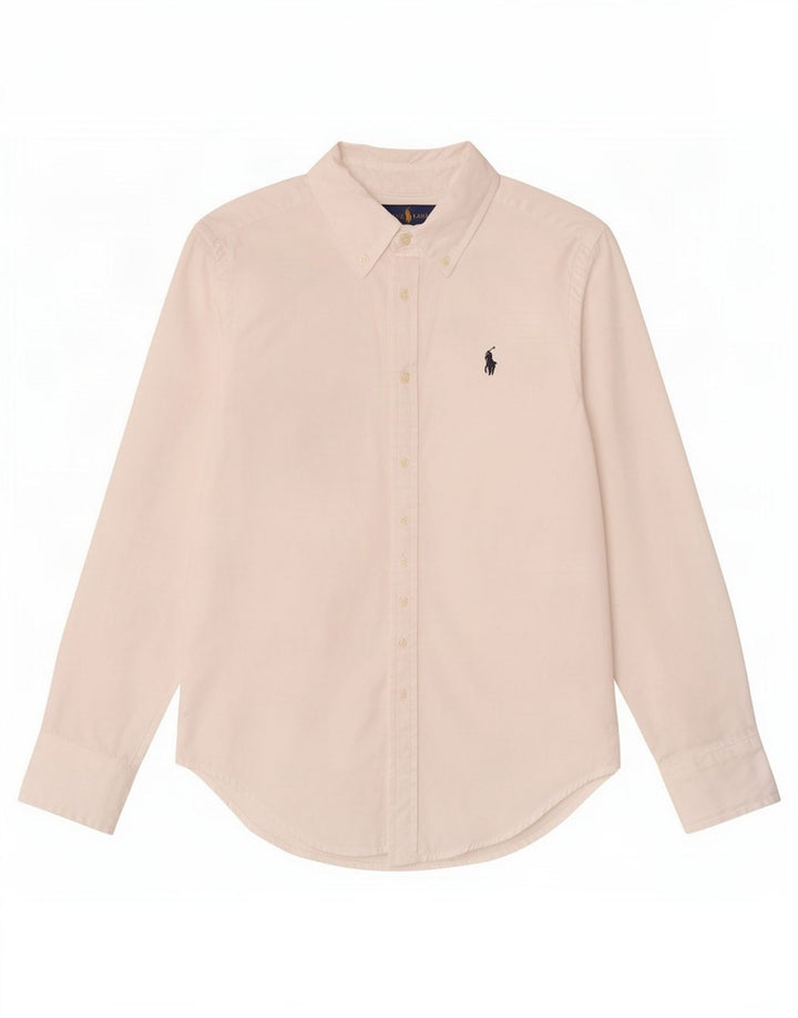 Ralph Lauren drengeskjorte 7-8 år hvid bomuld