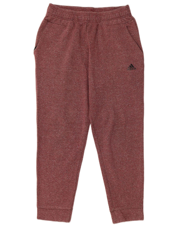 Adidas Pantalon de survêtement pour homme en coton moucheté bordeaux moyen
