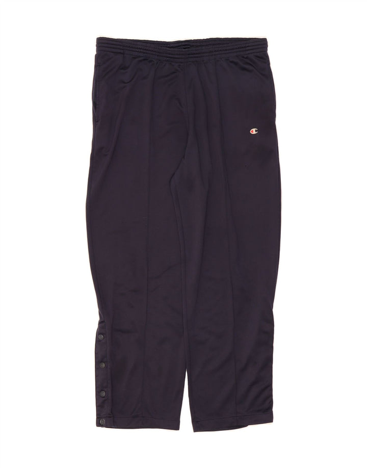 CHAMPION Mens Tracksuit Trousers Large  Navy Blue Polyester Vintage Champion and Second-Hand Champion from Messina Hembry 