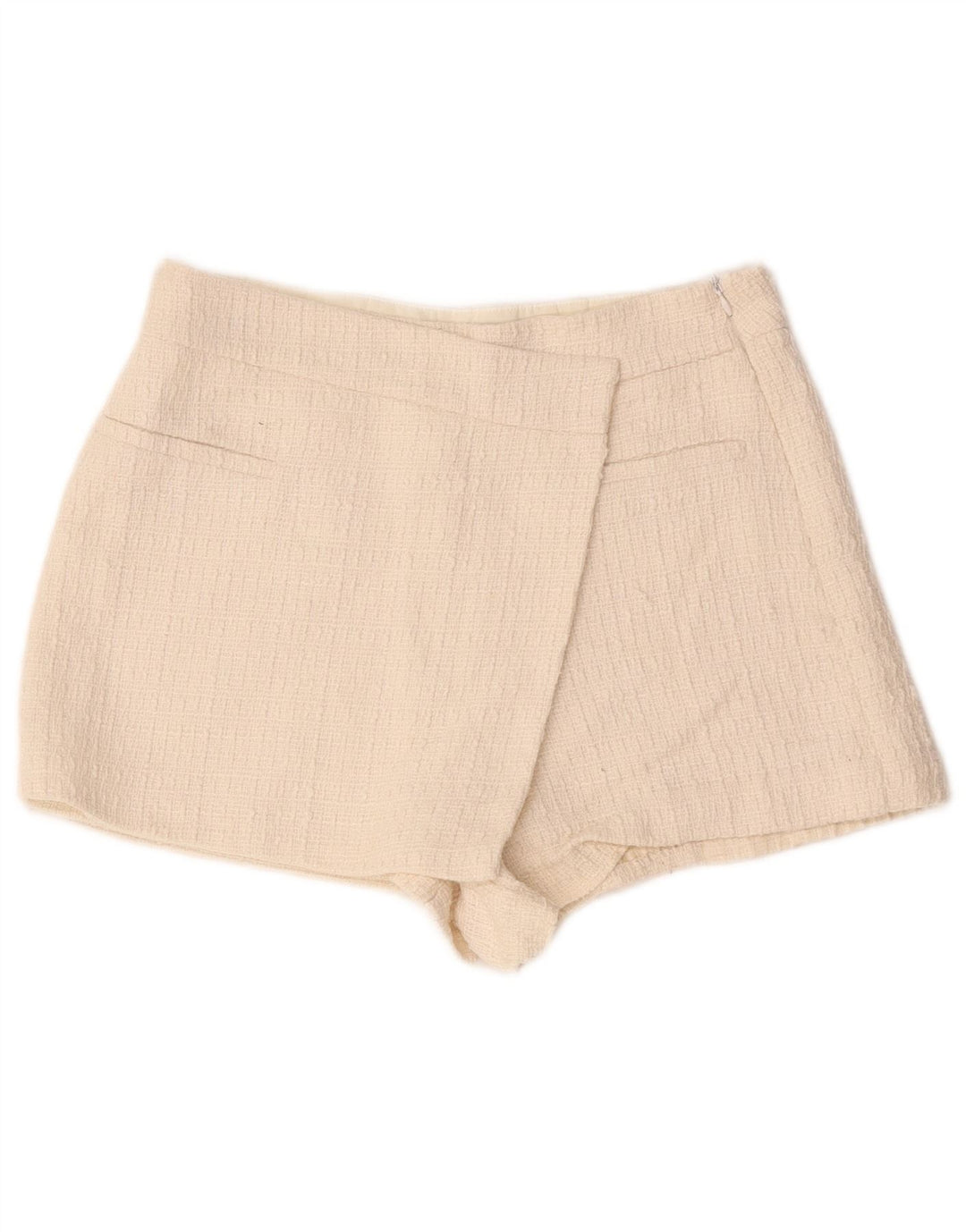 Zara Womens Casual Shorts Medium W28  White