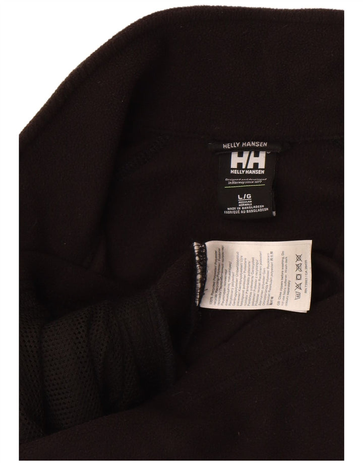 Helly Hansen Mens Fleece Jacket UK 40 Large Black Polyester